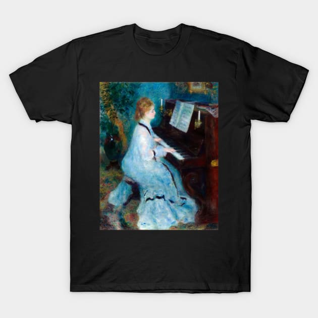 Woman at the Piano by Auguste Renoir T-Shirt by MurellosArt